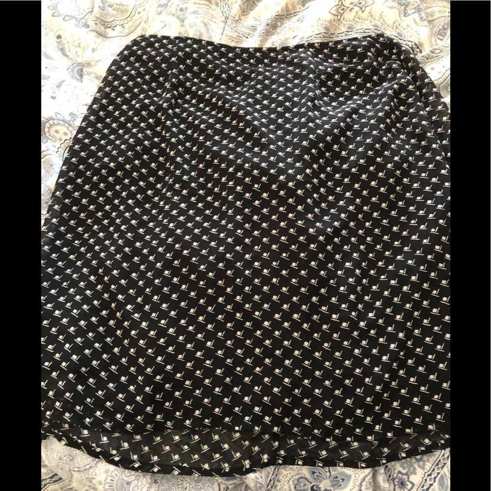 Express back knee length skirt